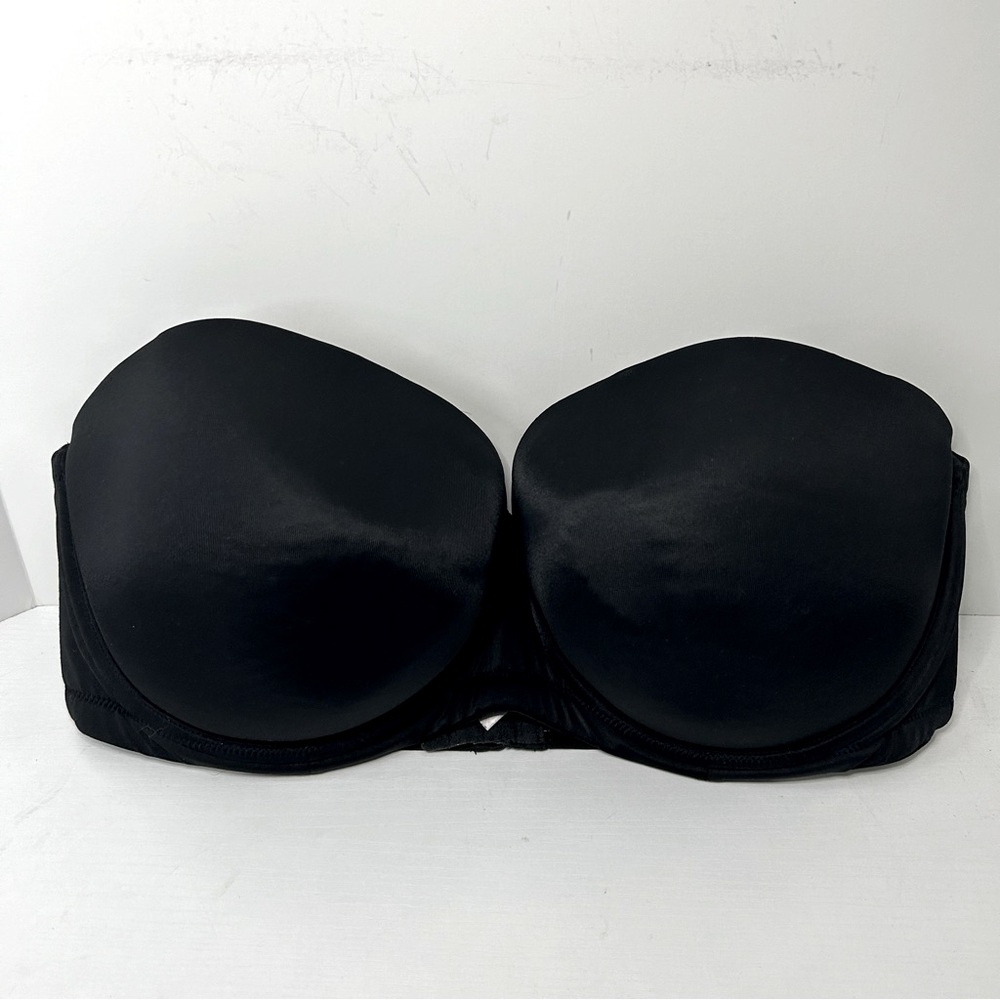 Cacique Lane Bryant Black Strapless Bra 44D